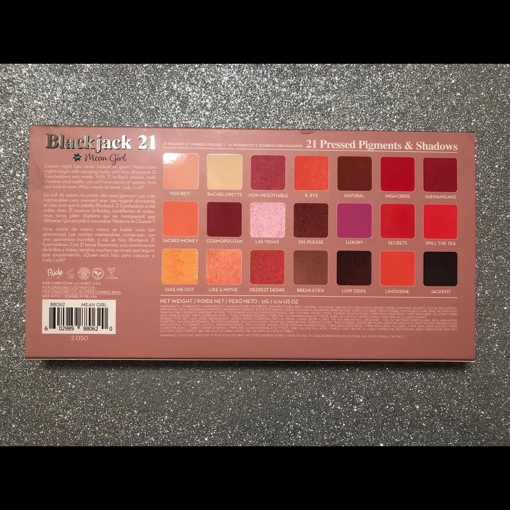 BNIB! RUDE Blackjack 21 Eyeshadow 🎨 in Mean Girl